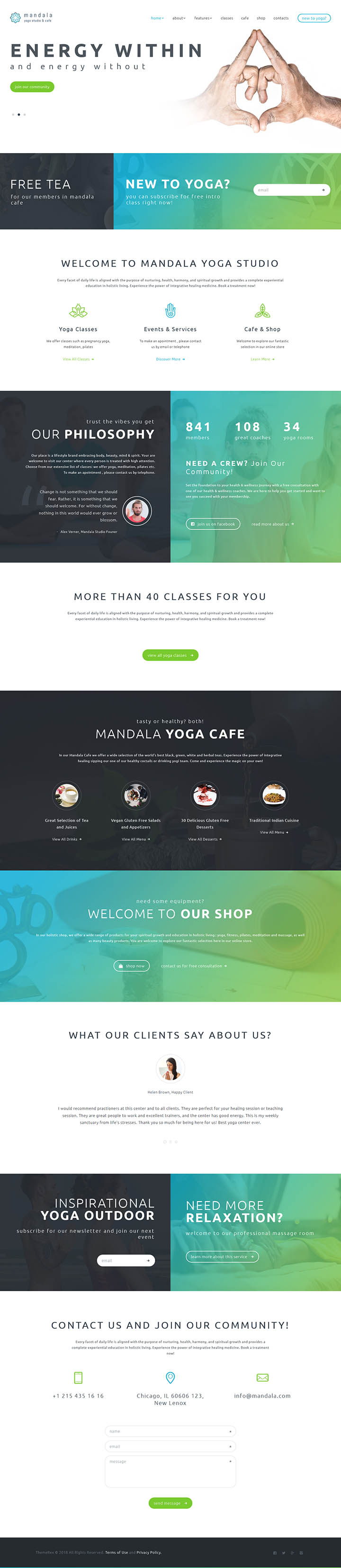 WordPress шаблон ThemeForest Mandala