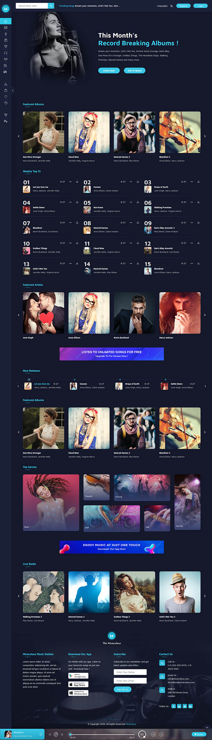 WordPress шаблон ThemeForest Miraculous