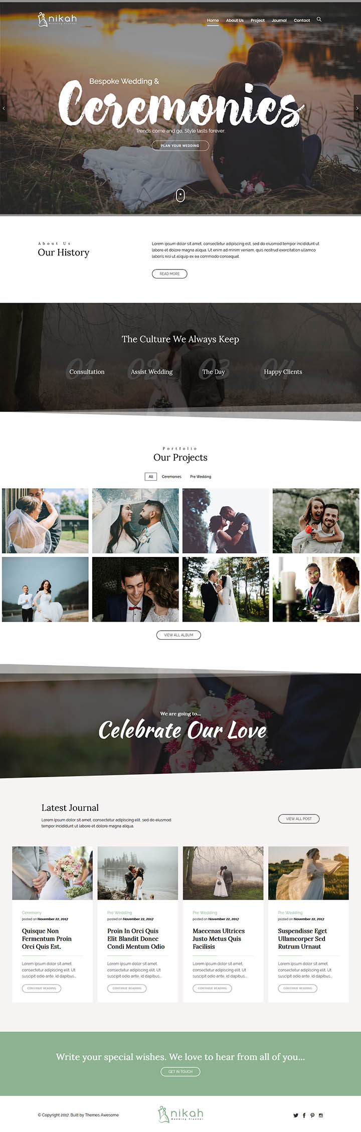 WordPress шаблон ThemeForest Nikah