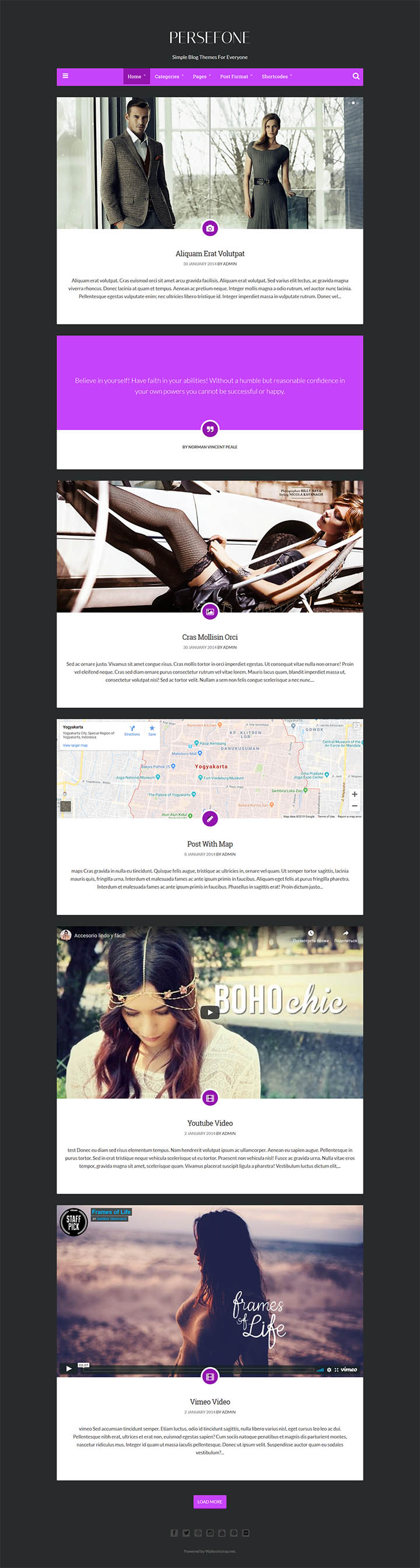 WordPress шаблон ThemeForest Persefone