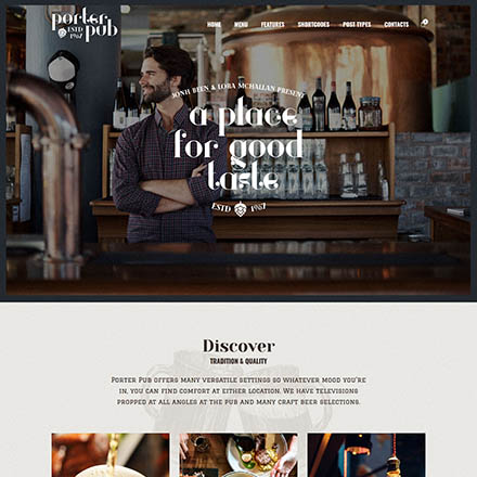 ThemeForest Porter Pub