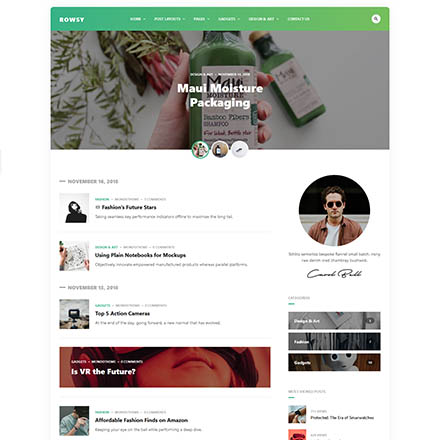 ThemeForest Rowsy