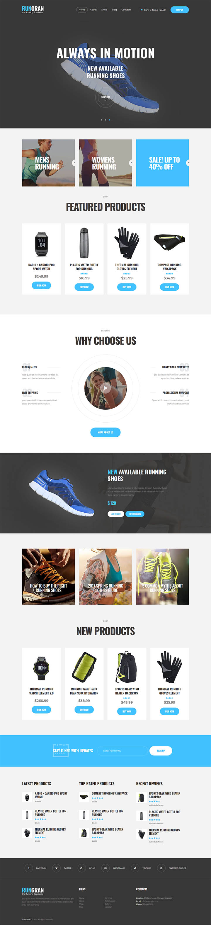 WordPress шаблон ThemeForest Run Gran