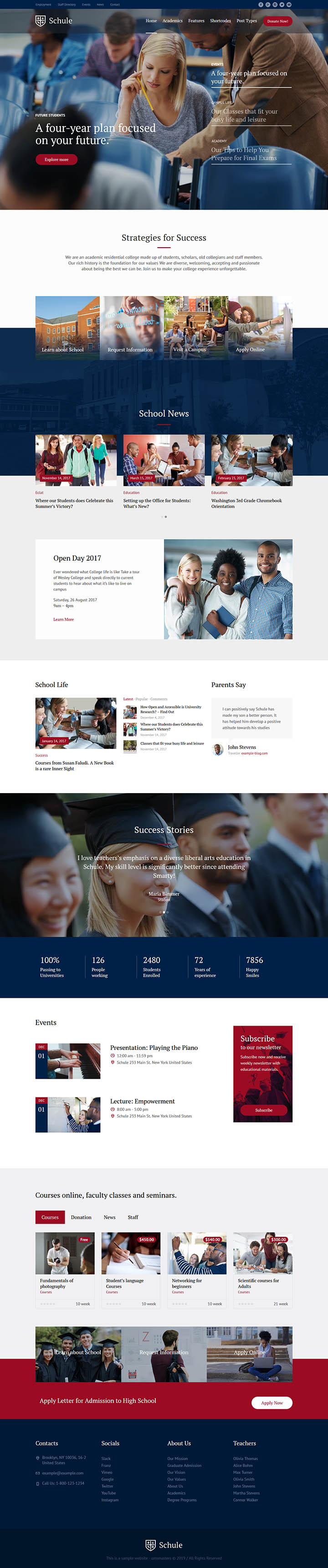 WordPress шаблон ThemeForest Schule