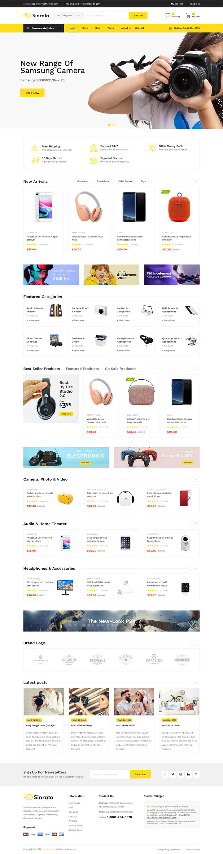 WordPress шаблон ThemeForest Sinrato