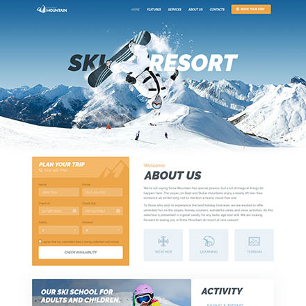 ThemeForest Snow Mountain