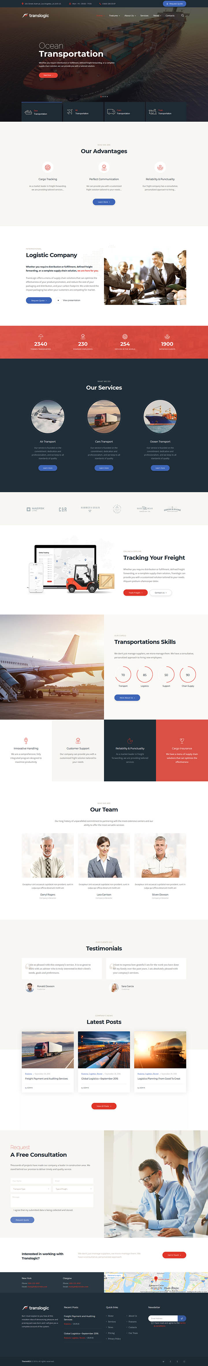 WordPress шаблон ThemeForest Translogic