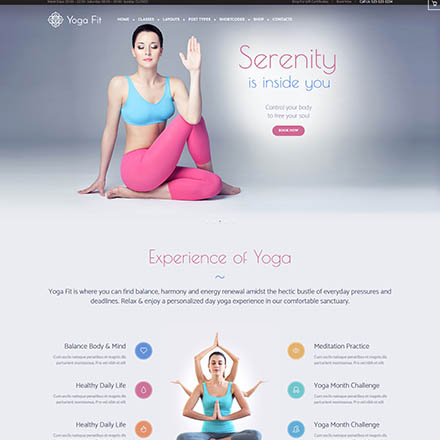 ThemeForest Yoga Fit