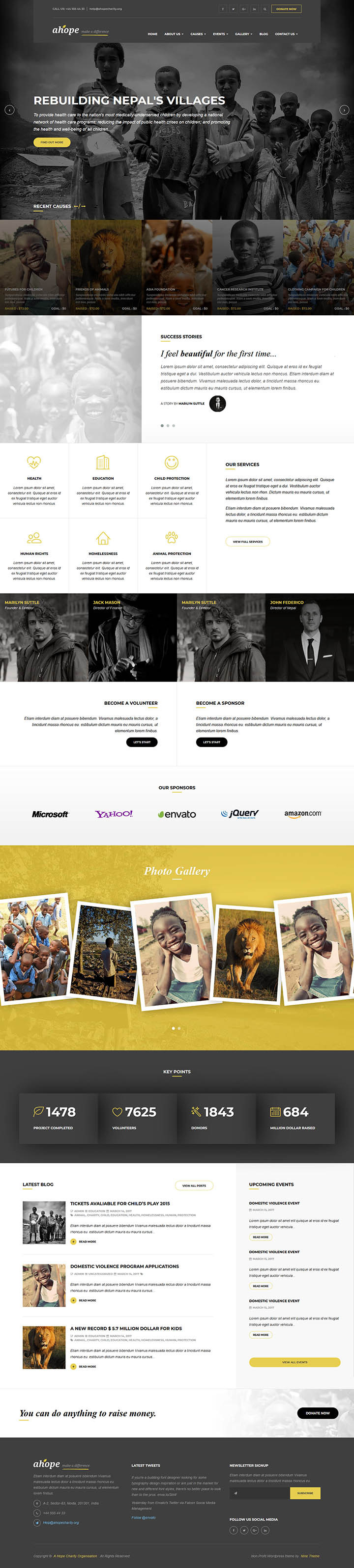 WordPress шаблон ThemeForest Ahope