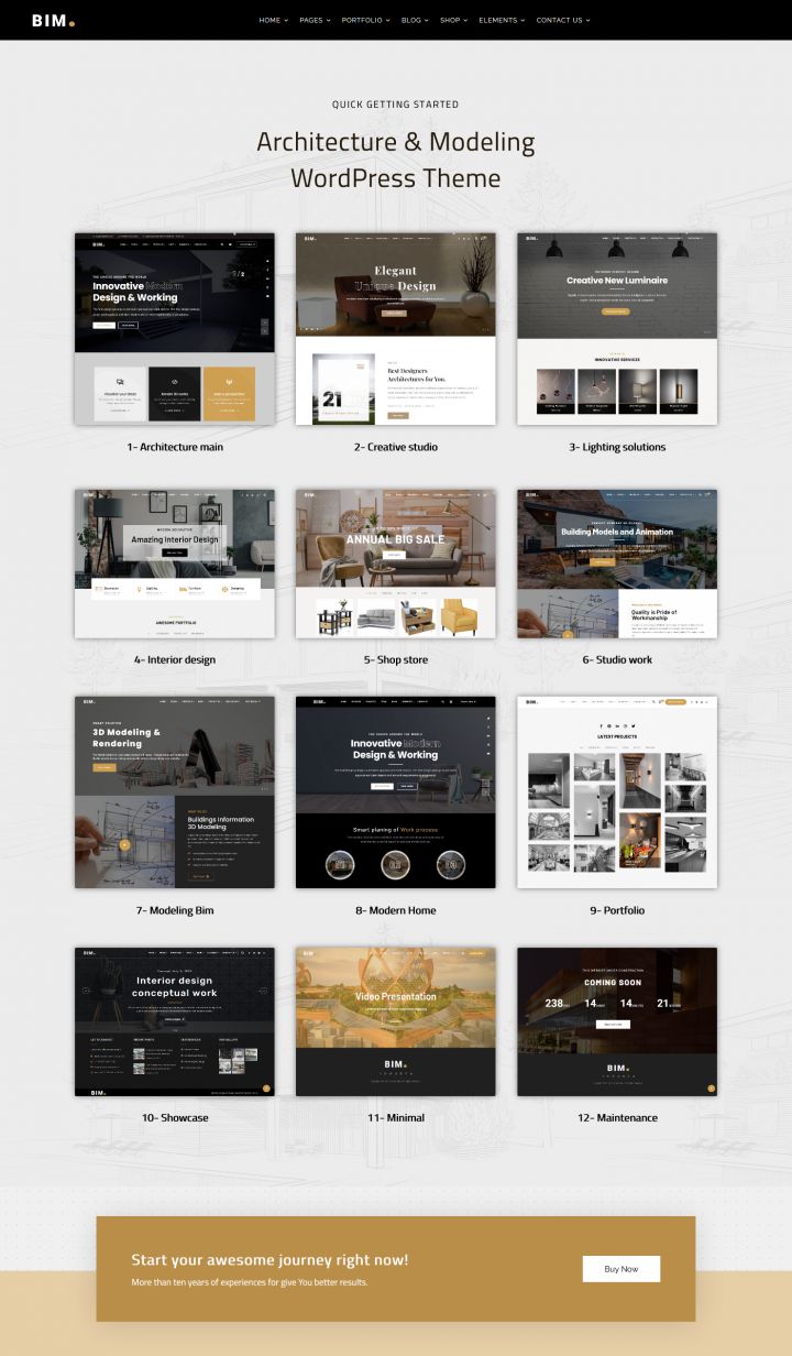 WordPress шаблон ThemeForest BIM