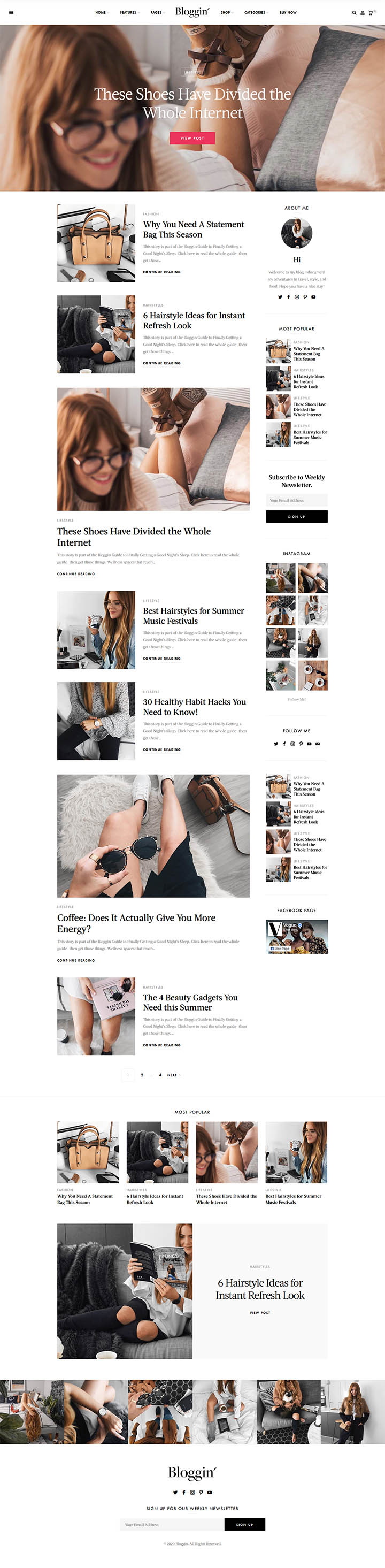 WordPress шаблон ThemeForest Blggn