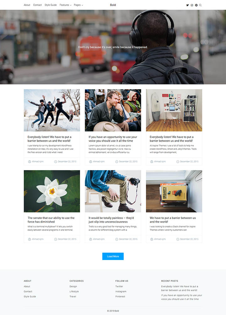 WordPress шаблон ThemeForest Bold