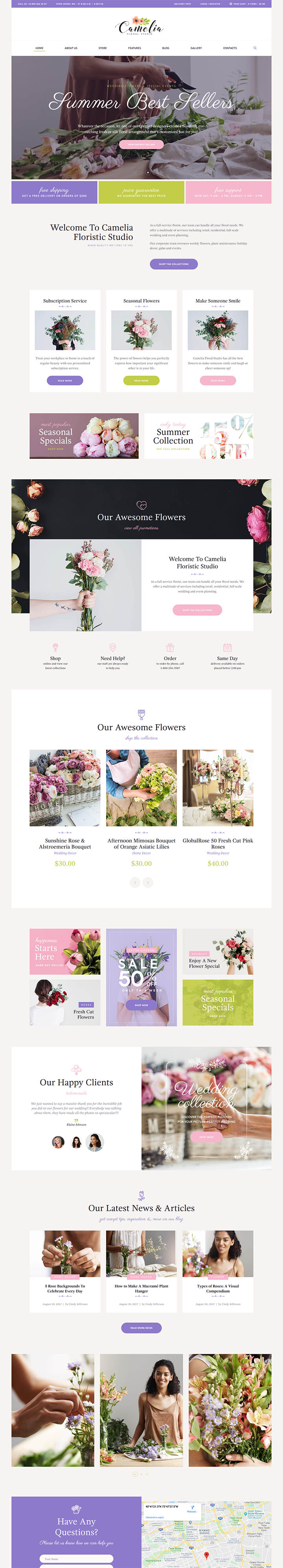 WordPress шаблон ThemeForest Camelia
