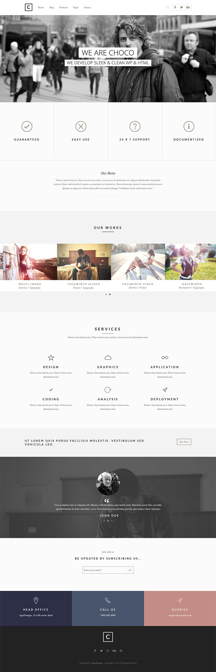 WordPress шаблон ThemeForest Choco