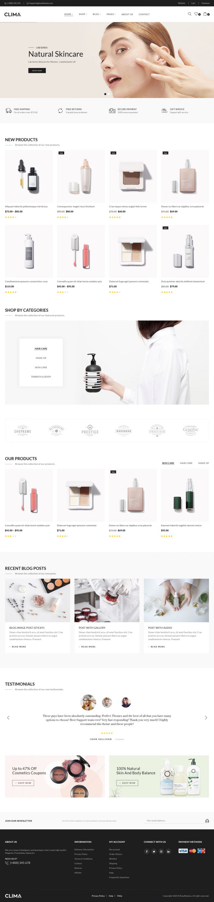 WordPress шаблон ThemeForest Clima