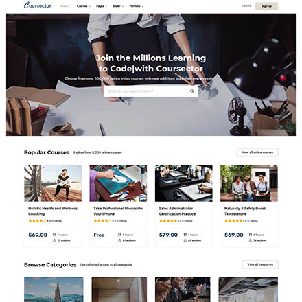 ThemeForest Coursector