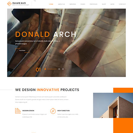 ThemeForest Donald Arch