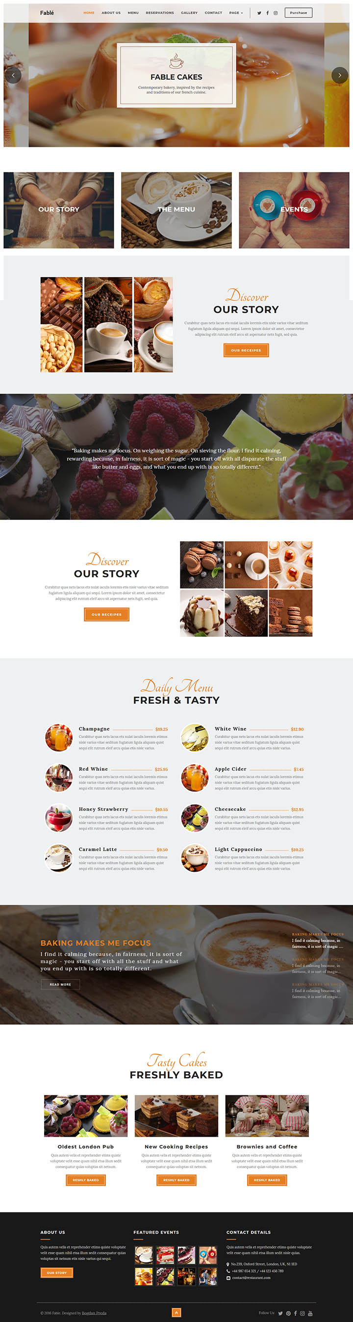 WordPress шаблон ThemeForest Fable