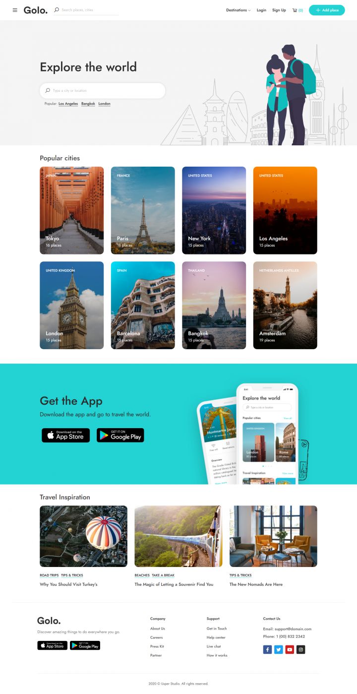 WordPress шаблон ThemeForest Golo
