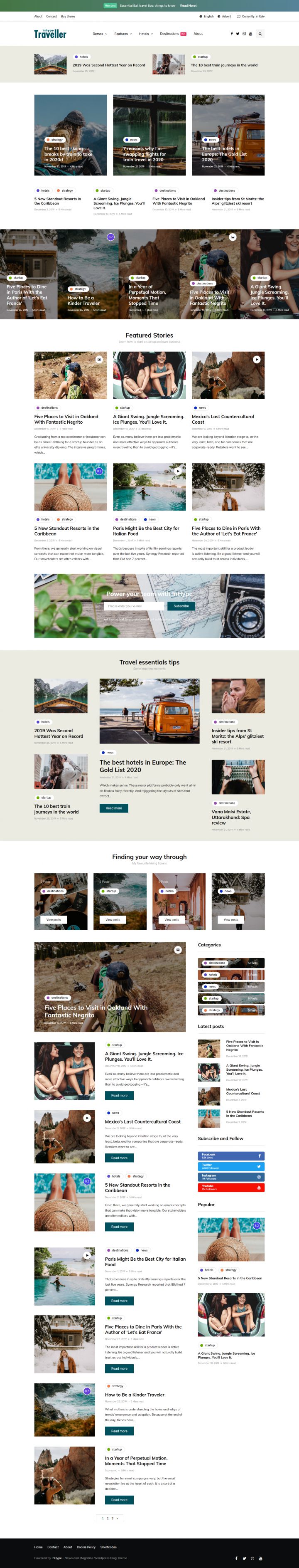 WordPress шаблон ThemeForest InHype