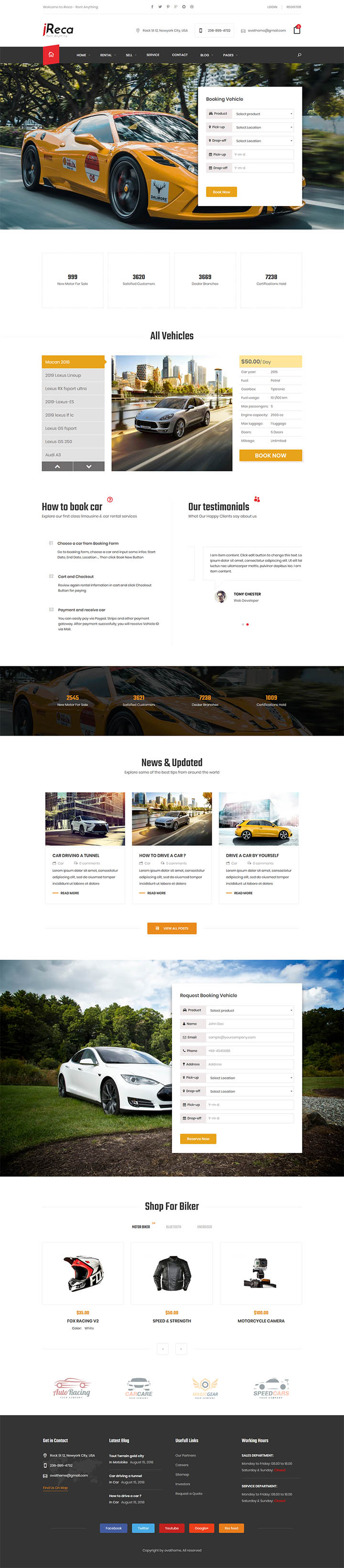 WordPress шаблон ThemeForest Ireca