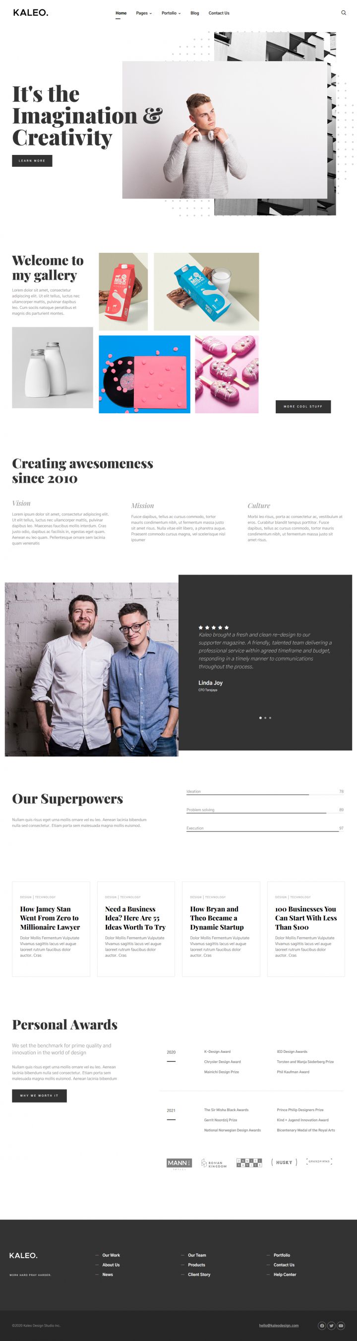 WordPress шаблон ThemeForest Kaleo