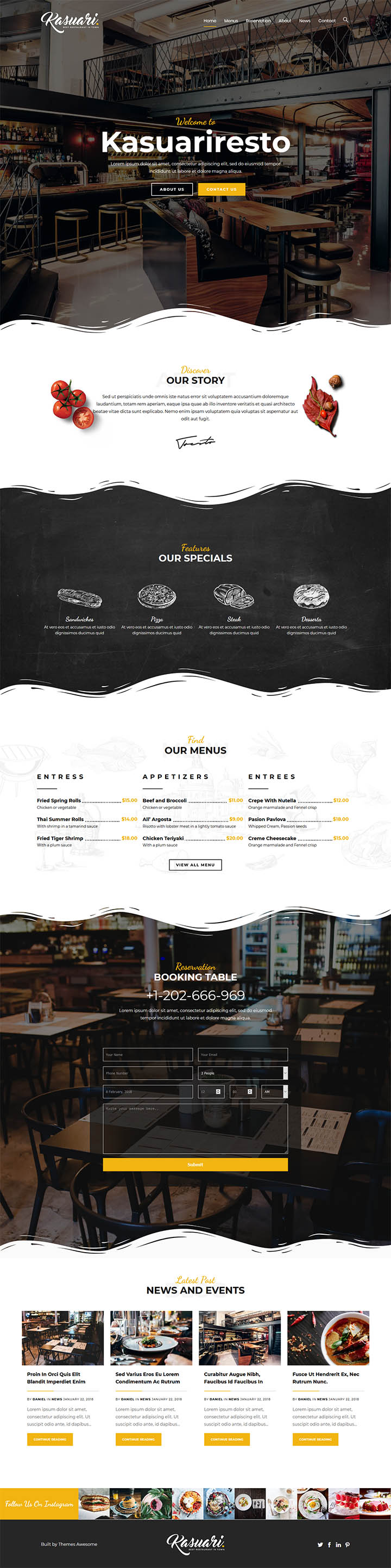 WordPress шаблон ThemeForest Kasuari