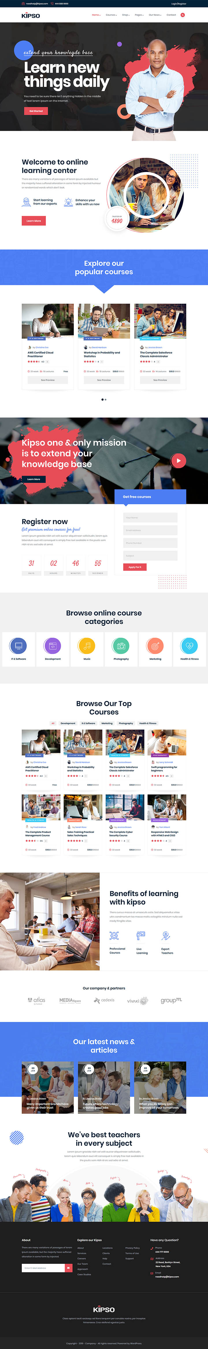 WordPress шаблон ThemeForest Kipso