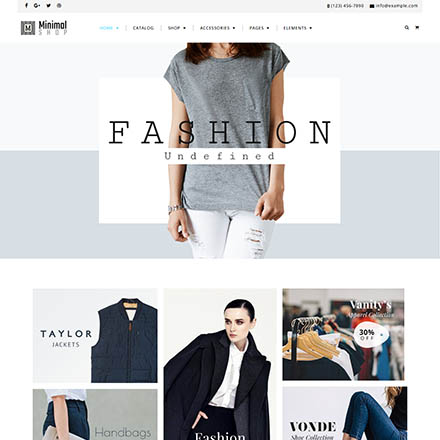 ThemeForest Minimal Shop