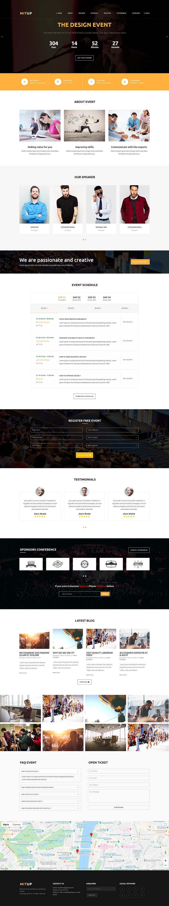 WordPress шаблон ThemeForest MitUp