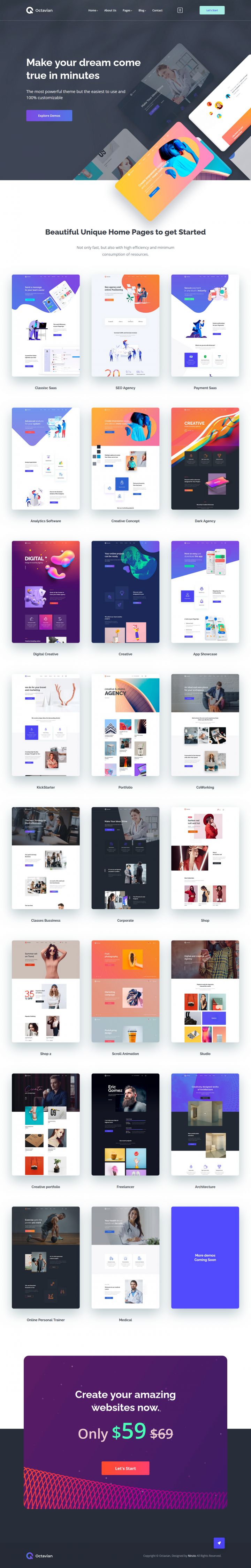 WordPress шаблон ThemeForest Octavian