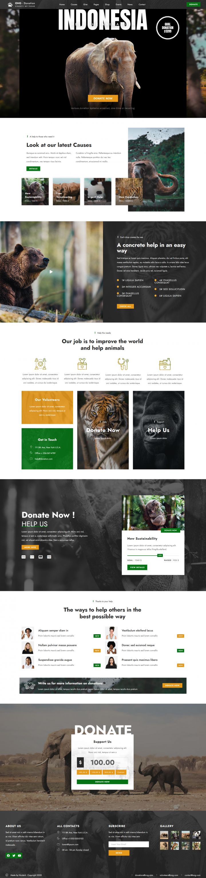 WordPress шаблон ThemeForest Ngo