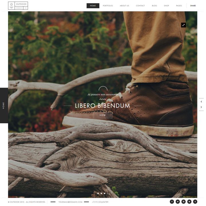 WordPress шаблон ThemeForest Outdoor