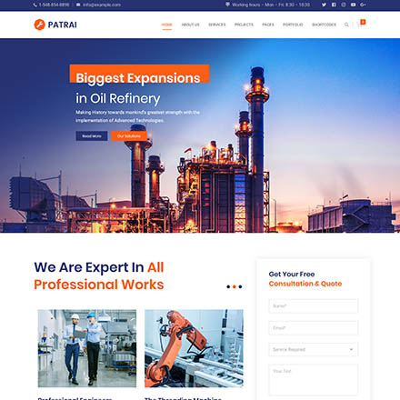 ThemeForest Patrai Industry