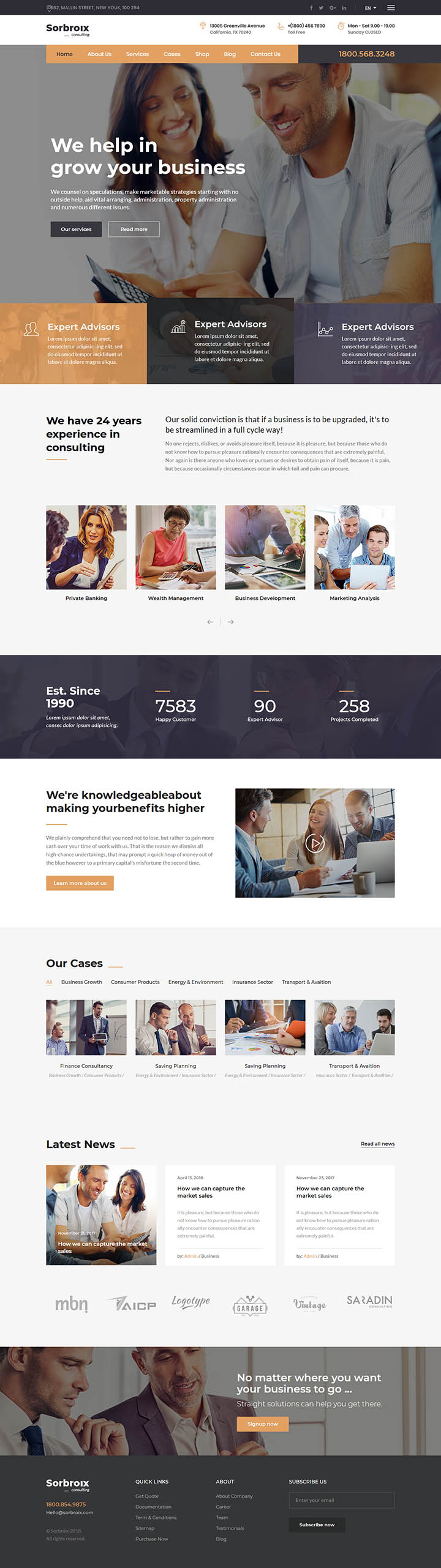 WordPress шаблон ThemeForest Sorbroix