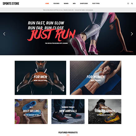 ThemeForest Sports Store