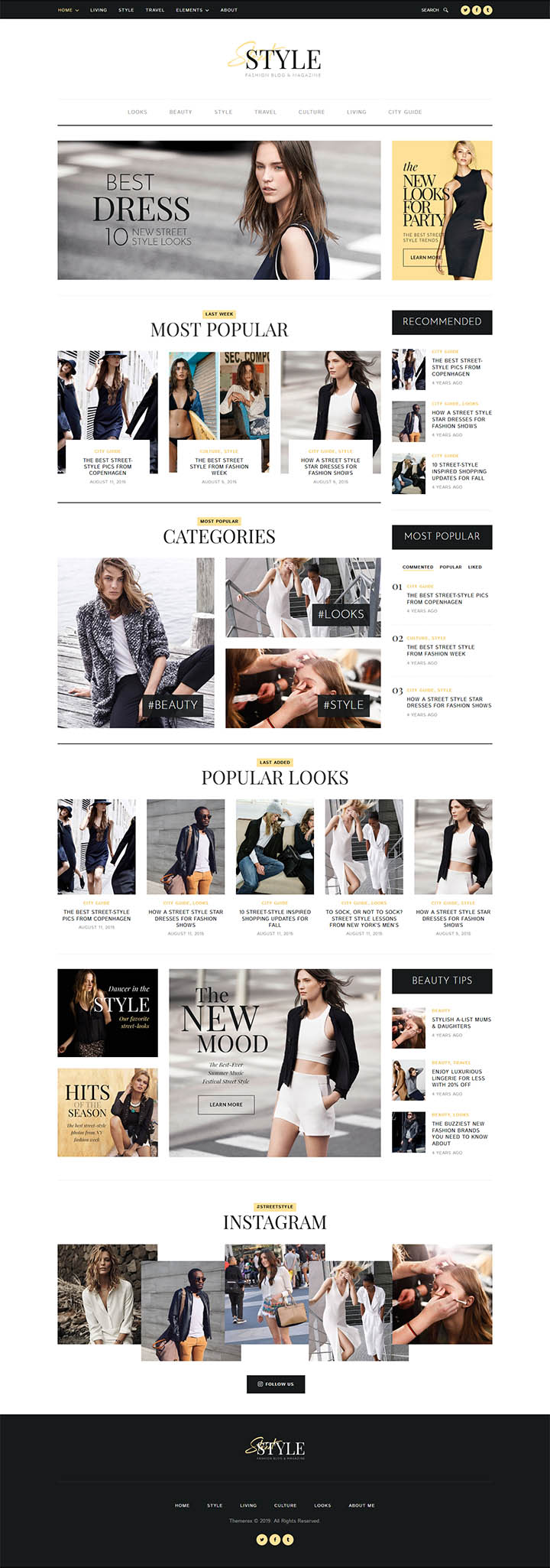 WordPress шаблон ThemeForest Street Style