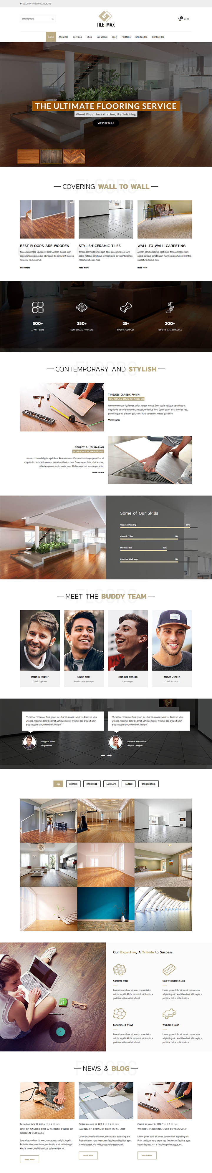 WordPress шаблон ThemeForest Tile Max