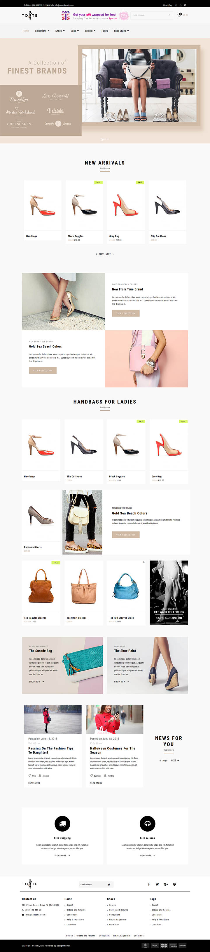 WordPress шаблон ThemeForest Tote