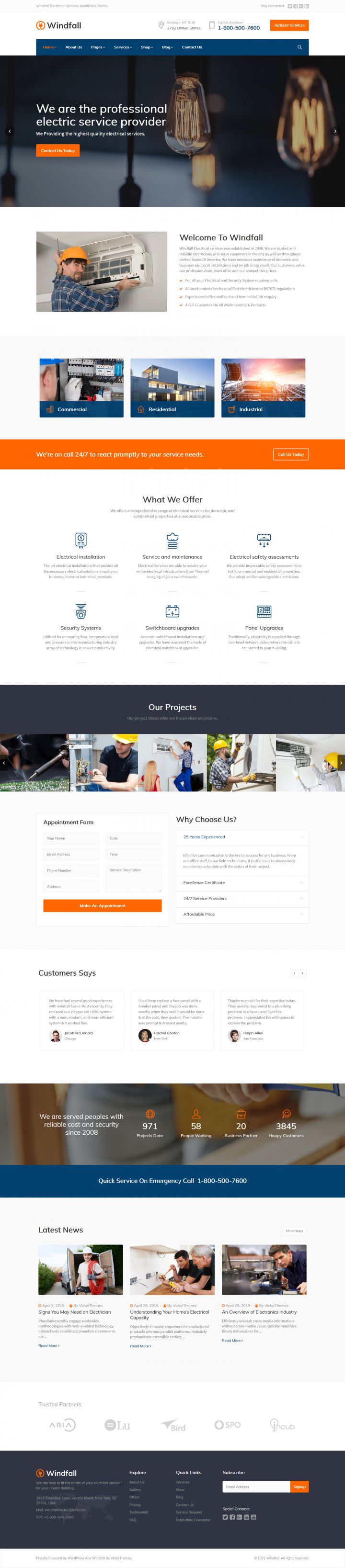 WordPress шаблон ThemeForest Windfall