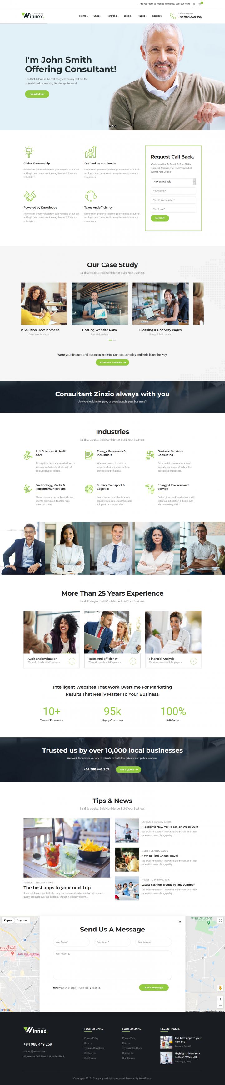 Шаблон ThemeForest Winnex WordPress шаблон ThemeForest Winnex