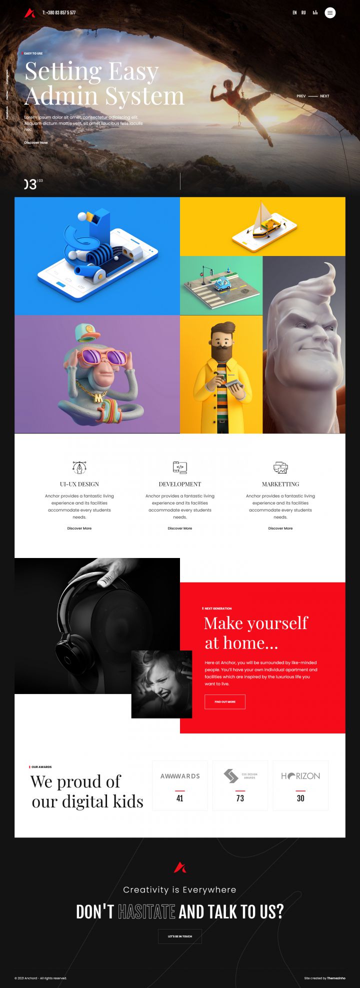 WordPress шаблон ThemeForest Anchor