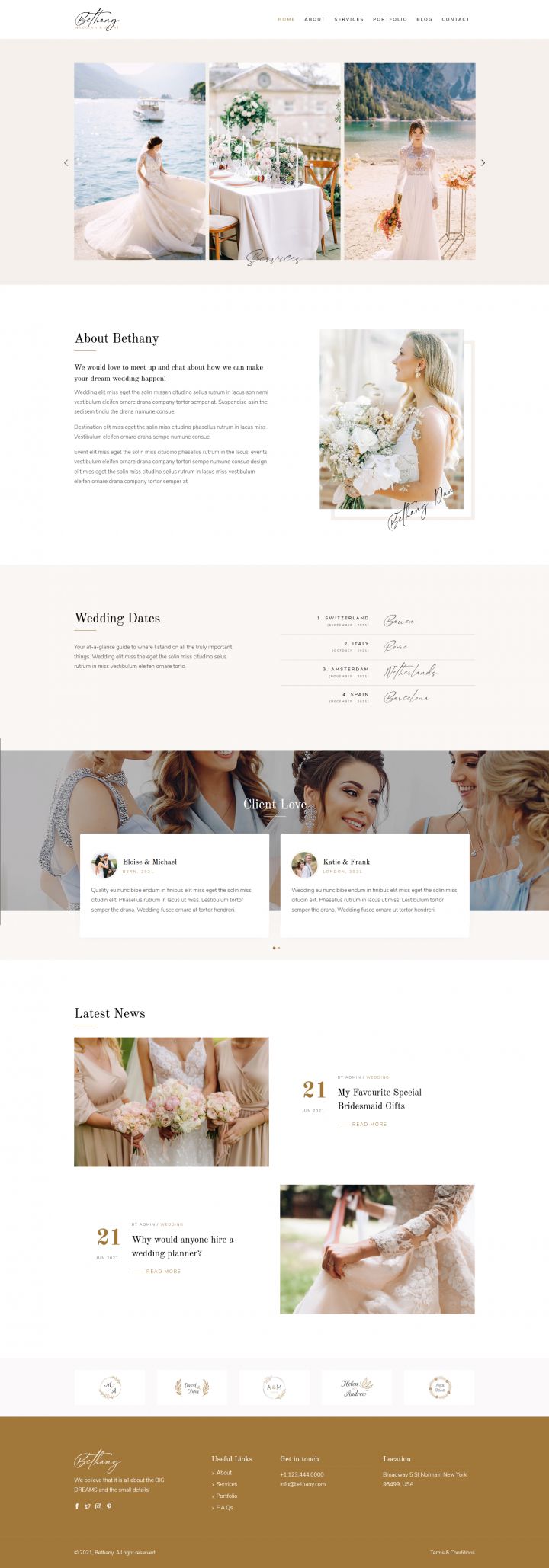 WordPress шаблон ThemeForest Bethany