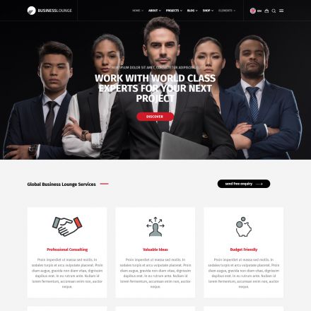 ThemeForest Business Lounge