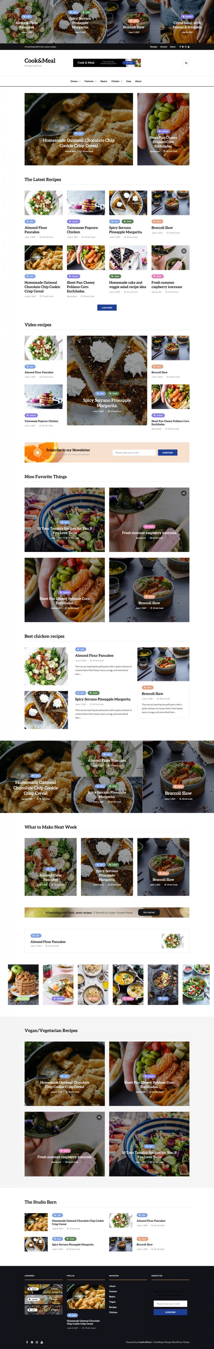WordPress шаблон ThemeForest Cook&Meal