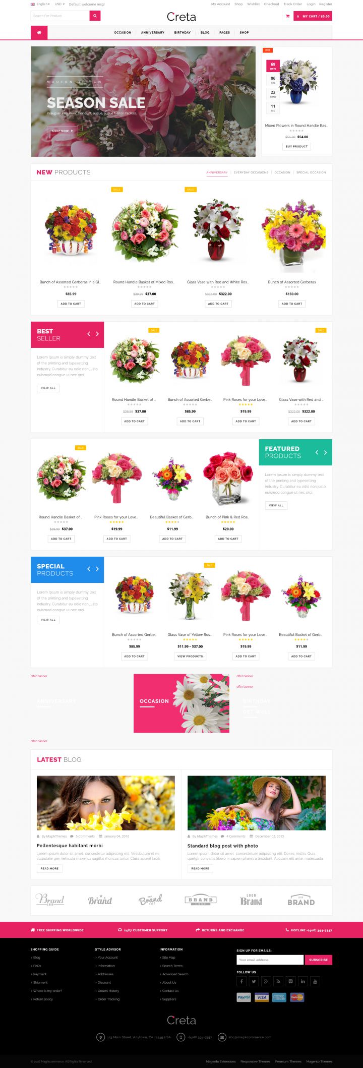 WordPress шаблон ThemeForest Creta