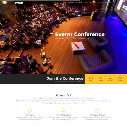 ThemeForest Eventr