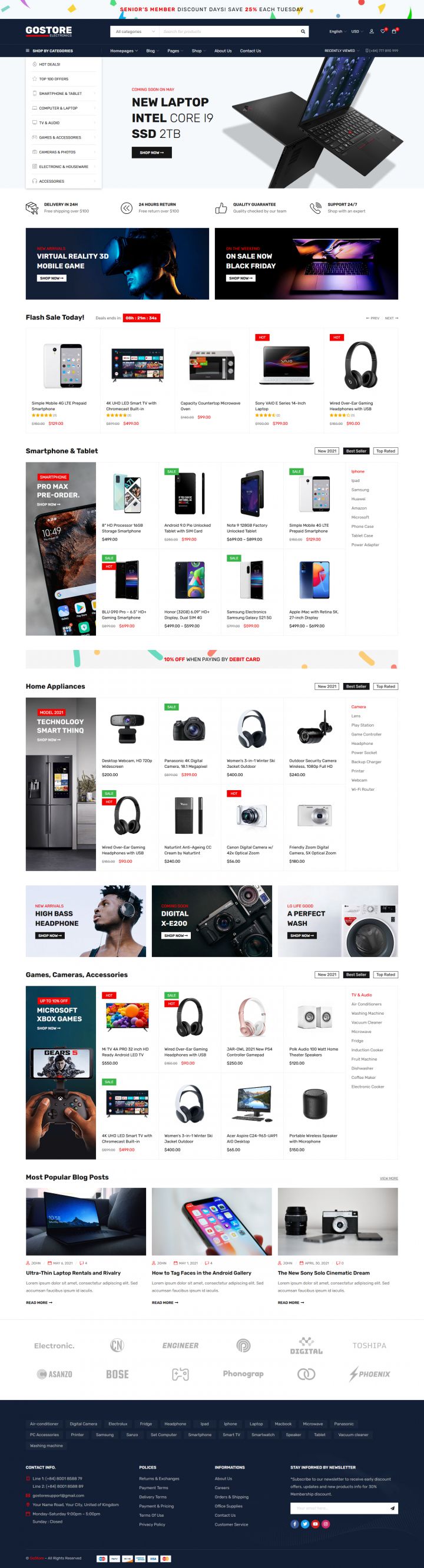 WordPress шаблон ThemeForest GoStore