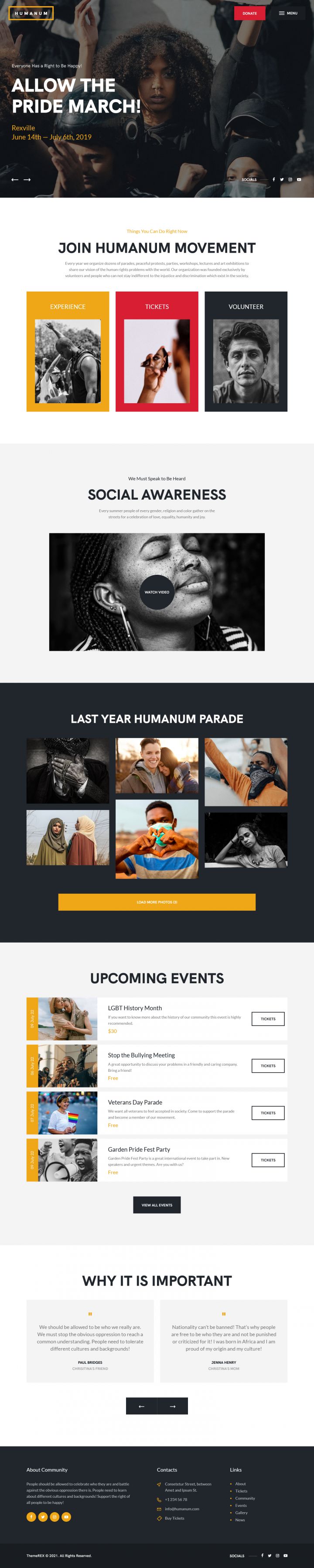 WordPress шаблон ThemeForest Humanum