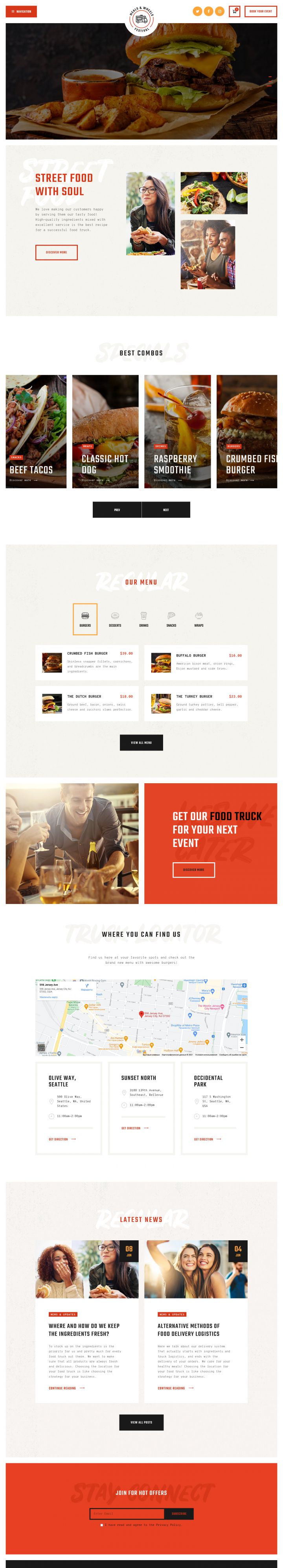 WordPress шаблон ThemeForest Meals & Wheels